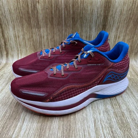 Saucony Endorphin Shift 2 Men's Size 12.5 Running Shoes‎ Red Blue S20689-130